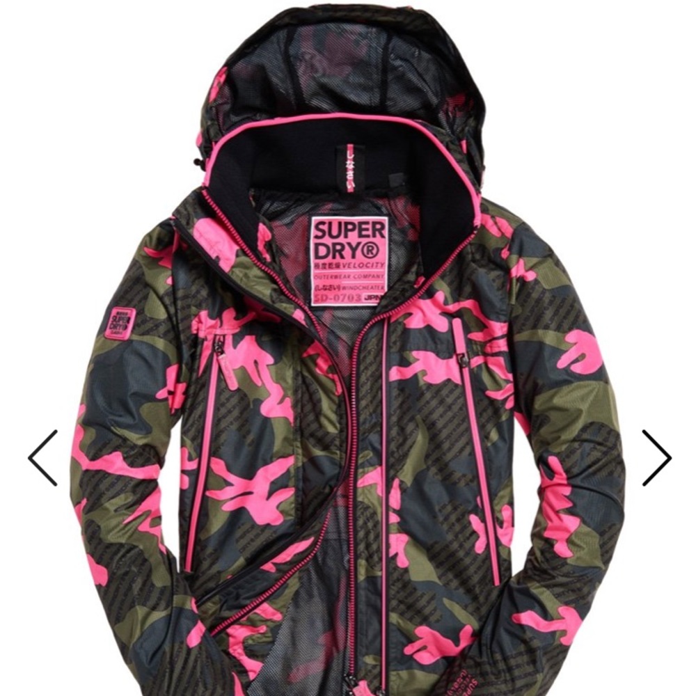 New! Superdry Camo Jacket Size 8